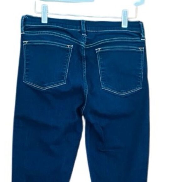 J Crew Factory 8" midrise skinny jean in signature stretch. Dark Wash 28/28. - Picture 5 of 6